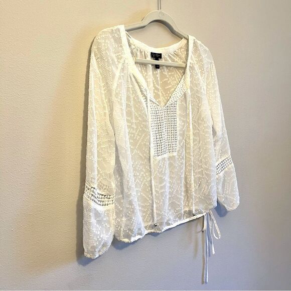 Jessica Simpson sheer type top size small - Picture 3 of 6